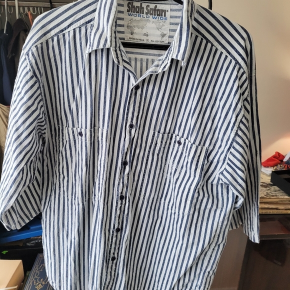 Shah Safari Vintage 3/4 sleeve shirt - Picture 1 of 5